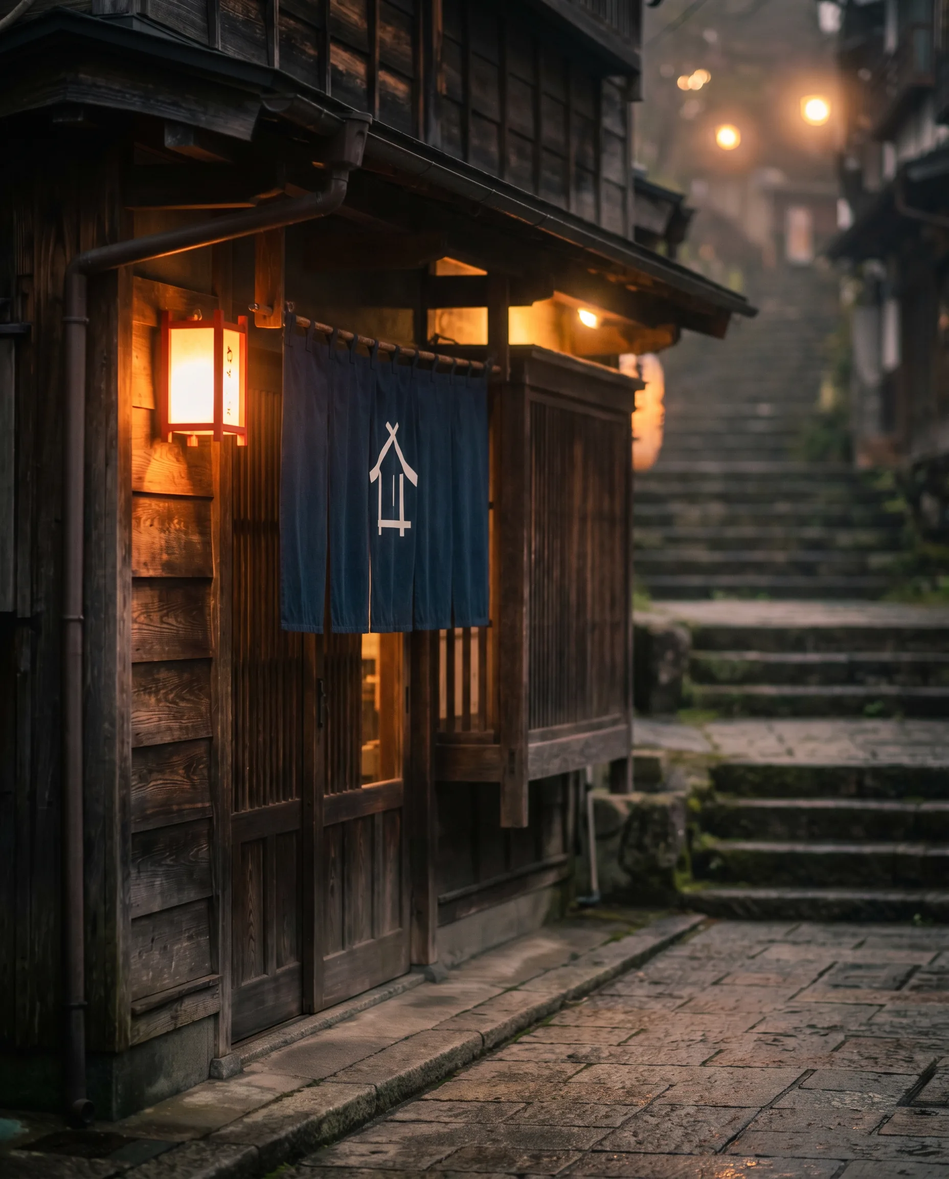 伊香保温泉街の店舗外観イメージ